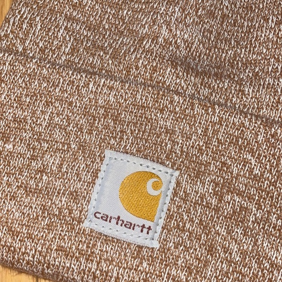 HP 12/28 🎉🎉 ✖️NEW STOCK ⭐️CARHARTT BABY Brown heather kids hat  beanie *NEW* - Picture 4 of 6